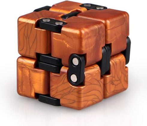 QIYI Upgraded Little Golden Elephant Infinity Cube Fidget Toy, Cool Mini Gadget for Stress Relief, Artistic Texture