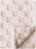 Checkered Baby Blanket Neutral, Ultra Soft Fuzzy 30 x 40 Inches Cozy Reversible Bed Blanket for Toddlers Infant