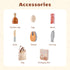 Set, 3+ Set ROBUD Wooden Play Food Cutting Toy Food for Pretend Kids Play Kitchen Accessories Toy Food with Storage