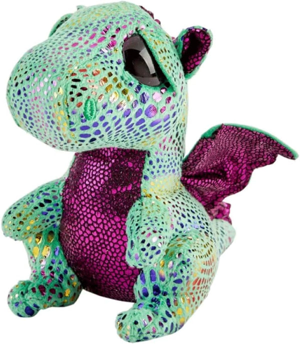 Beanie Baby Cinder Green Dinosaur Plush, 6 Inches