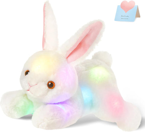 SpecialYou Light up Plush Bunny Rabbit Stuffed Animal Rabbit Plushie Toy Glow
