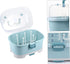 NUOBESTY Baby Bottle Drying Rack with Cover Portable Nursing Bottle Storage Box Baby Bottle Holder Dinnerware Organizer