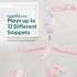 12 The Peanutshell Crib Mobile for Girls - Soft Pink Musical Baby Crib Mobile with Lullabies, Cute Elephant Baby Pink