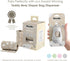 (90 (6 9 13in) Diaper Disposal Bags BAGS in TOTAL) | VANILLA SCENTED Baby Poop Baggies Refill Rolls x | Leak Proof