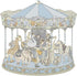 HGHG New Carousel Swaddles, Soft Baby Muslin Swaddle Blanket, Carousel Blue