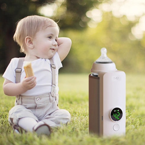 ikasus 6 3 Bottle Warmer with Night Light, Baby Milk Bottle Insulation Covers Levels Adjustable Temperature Control