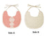 GZMM Baby Bib for Girls, Reversible Waterproof Handmade Natural Cotton Baby Drool Bib, 0-12 Months, 3 Pack