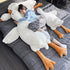 19.5 Inches Goose Stuffed Animal, White Swan Plush Throw Pillow Toy