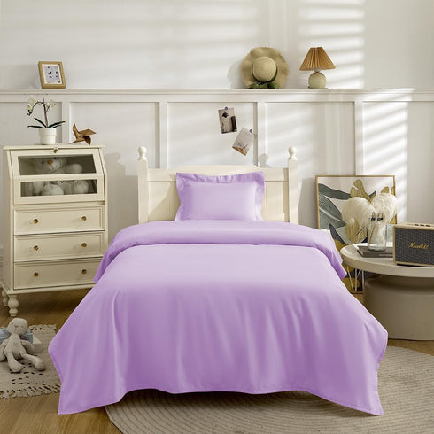 NookZuzu 3 Set,Purple Set 3-Piece Set Set Piece Toddler Sheet Basics Bed Sheet for Toddler,Microfiber Sheet Soft