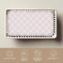 Selgkds 52''x28'' Pink and White Checkered Baby Crib Sheets for Girls Gingham Plaid Checkerboard Soft Snug Fitted Crib