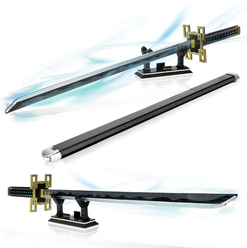 TOY PLAYER Swords Compatible with Lego, Tokitou Muichirou Sword with Scabbard and Stand, Katana Building Set