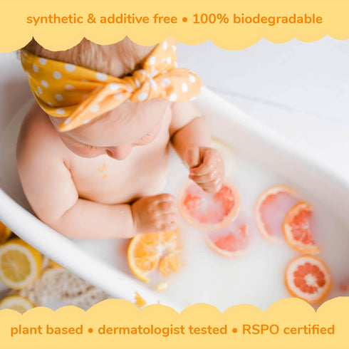 15.21 Oz Arau Baby Foam Body Soap, Citrus Scent Refill, Natural Plant Based Foaming Body Wash for Babies, Infants