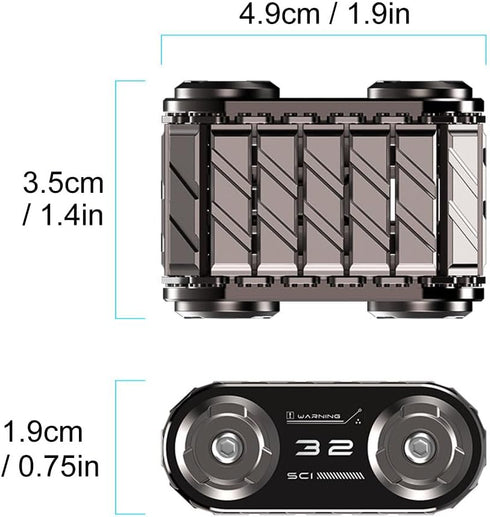 Fidget Toy for Adults,Help Relieve Stress, Anxiety, Tension,Promotes Focus, Tank Shape Design, Metal Material, high