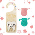 YROJISU Tooth Fairy Tooth Holder, Room Decor Tooth Fairy Door Hanger with Money