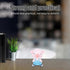 EXCEART Blue Piggy Bobble Head Toy - Resin Pig Figure for Car Dashboard Decor, Birthday Cake Ornament