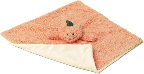 Baby Orange Pumpkin Soft Stuffed Animal Security Blanket, Plush Lovey Blanket for Newborns, Infant, Toddler Snuggle