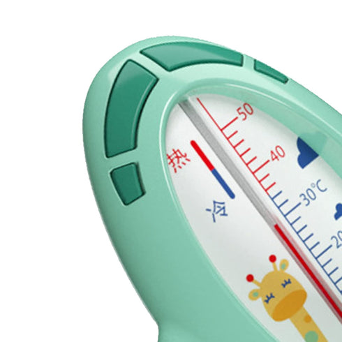 Green Airplane Baby Bath Thermometer for Accurate Water Temperature