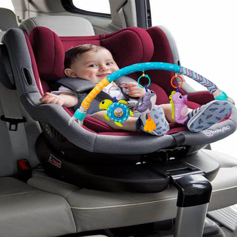 ORZIZRO 0 6 12 Baby Stroller Arch Toys, Crib Mobile for Infants Adjustable Bassinet Mobile with Universal Clamp