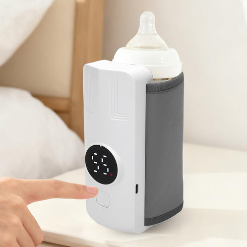 Leftwei 2000mAh 20 6 Portable Bottle Warmer, Dual Batteries Warmer, Minutes Efficient Heating with Temperature Levels