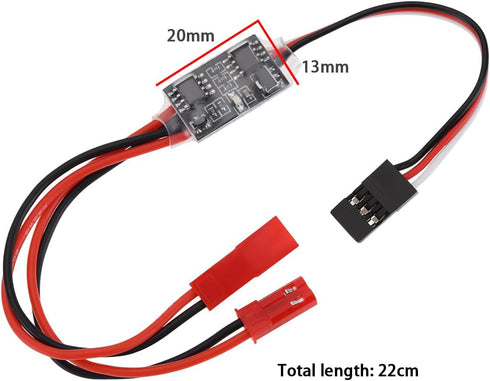 2pcs 20A High Current Remote Control Electronic Switch, 3-30V High Voltage Aerial Protection for RC Drone