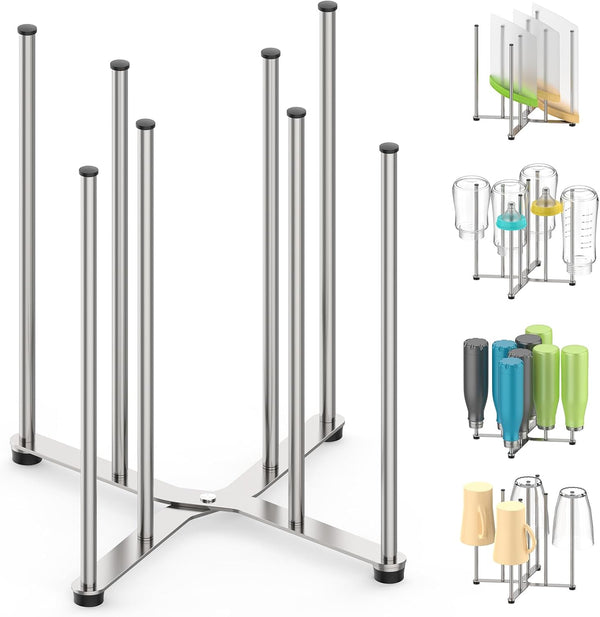 Reusable Bag & Bottle Drying Rack, Baby Bottle Drying Rack, Collapsible Cup