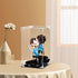 Acrylic Display Case, Clear Action Figure Display Box with Mirrored Back, Dustproof Protection for Collectibles