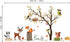 decalmile Woodland Wall Decals, Animals Tree Owl Fox Deer Wall Stickers for Kids Bedroom Baby Nursery Decor