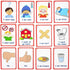 My Essential Needs Cards, 12 Flash Cards for Visual Aid for Special Ed, Speech Delay, Non-Verbal Children & Adults