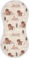 decor gift Cotton Muslin Burp Cloth Easy Care Cute Cartoon Lakeshore Bison Brown Feeding