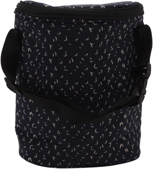 Dioche Baby Bottle Thermal Bag with Nylon Insulation - Insulated Tote Pouch for Outdoor Bottle Storage - Black