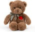 15” Teddy Bear with Heart - Cute Brown Stuffed Animal Plush Toy for Valentine's Day, Gifts for Girlfriend, Boyfriend,