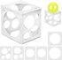 Weewooday 11 Holes Balloon Sizer Box Cube, 2-10 Inch Collapsible Plastic Balloon Size Gauge Tool