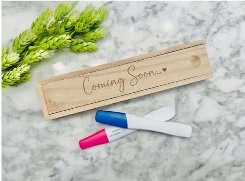 Pregnancy Test Keepsake Box, Surprise Announcement for Husband or Grandparents, Pregnancy Test Annoucement, Baby