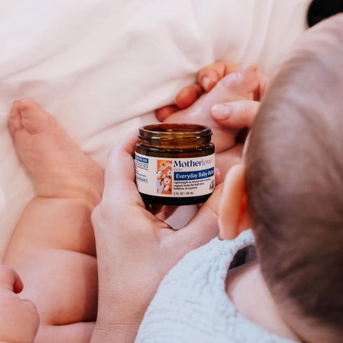 Motherlove Everyday Baby Balm, Plant-Based, All-Natural Baby Essential for Newborns, 2oz, Moisturizing Herbal Salve