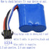 Blomiky 2 Pack 600mAh Li-ion Battery with SM-4P Plug for UDI008 UD08 UDI001 Venom Speed RC Boat