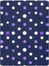 CZXW 52" 28" Polka Dots Purple White Crib Sheets Fitted x Natural Cotton Soft & Breathable for Baby Crib Mattress