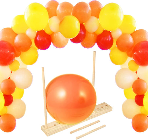Auihiay 12 Sizes Adjustable Wood Balloon Sizer Ruler, Measurement Tool for Balloon Decorations, Arches, Columns, Rings,