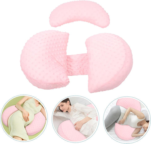 Multifunctional Cooling Maternity Support Pillow Comfortable Lumbar Cushion for for Pregnancy Back and Abdomen Support
