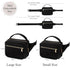 Pack printe Small Diaper Bag with Portable Changing Pad, Crossbody Fanny with Wipes Pocket for Stroller, Women Waist