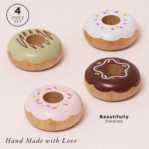 Format: Toy Set Le Toy Van - Educational Wooden Honeybake Pretend Play Doughnuts Toy Cakes | Gorgeous Pretend Play Food