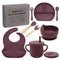 100% Silicone Baby Feeding Set, BPA Free Dishes With Suction Bowl, Divided