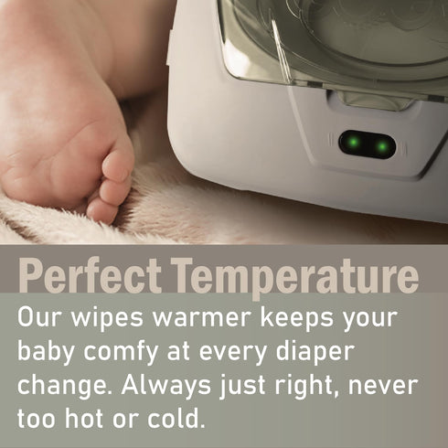 4 GOGO Pure Baby Wet Wipe Warmer and Wet Wipe Dispenser, Advanced Features - Bright Auto Off LED Ample Lights