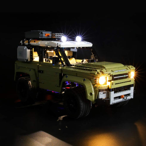 BRIKSMAX LED Lighting Kit for Land Rover Defender, Compatible with Lego 42110 Building Blocks Model