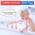 Baby Sensory Teething Chew High Chair Suction Toys, Food Grade Silicone Teether with Oak Loop for Infants