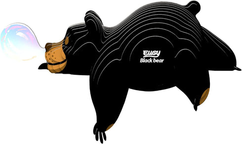Eugy Black Bear 3D Puzzle, 24 Piece Eco-Friendly Educational Toy Puzzles for Kids Ages 6+