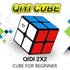Qidi Speed Cube 2x2 - Smooth Bright-Light Sticker Classic Colors - 2x2x2 Puzzles Toys for Child's Concentration