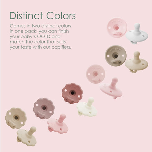 Set Complete Pacifier with Green Silicone Case & Clips