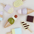 Wooden Ice Cream Toy Set, Pretend Play Food Toys, Ice Cream Counter for Kids, Kitchen Accessories for Toddlers