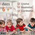 200 Piece Classic Building Bricks, 2x4 Building Blocks STEM Creative Toys, 100% Compatible with Major Brands, MOC DIY