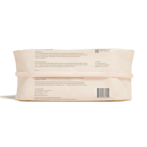 Buddle Wonder Wipes Baby Wipes with Aloe & Honeysuckle, Dermatologist-Tested & Hypoallergenic, Gentle Diaper Wipes